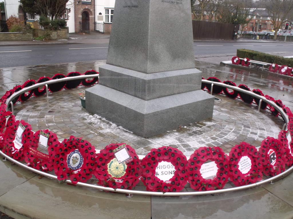Dudley War Memorial Coronation Gardens, Ednam Road, Dudley Poppy