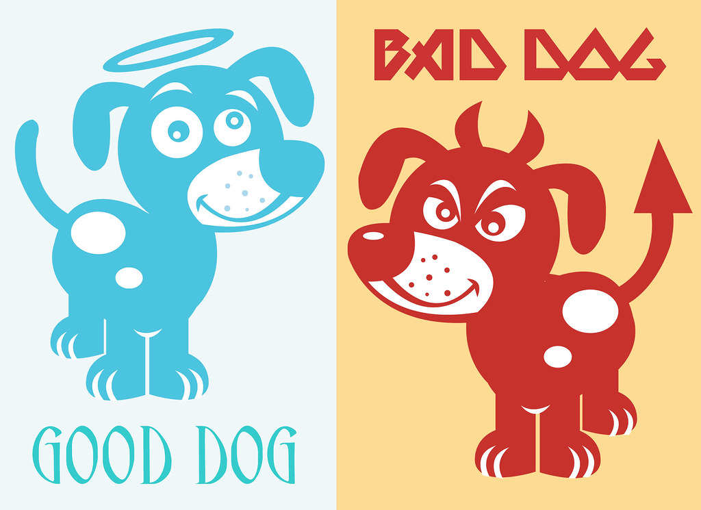 GOOD DOG vs BAD DOG illustration Steph Fitzsimmons Flickr