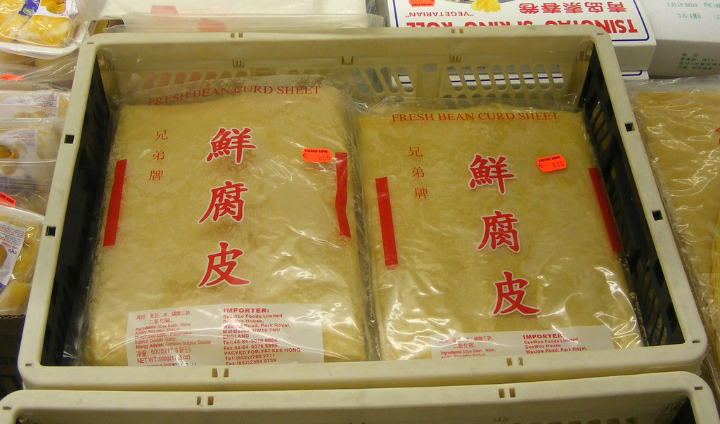 Fresh tofu skins Fresh (although frozen) tofu skins or tof… Flickr