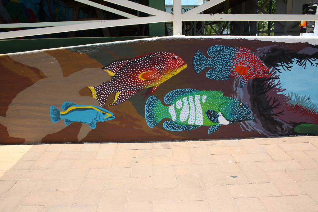 Ningaloo Reef Dreaming Mural by Mark Bell IMG0732… Flickr