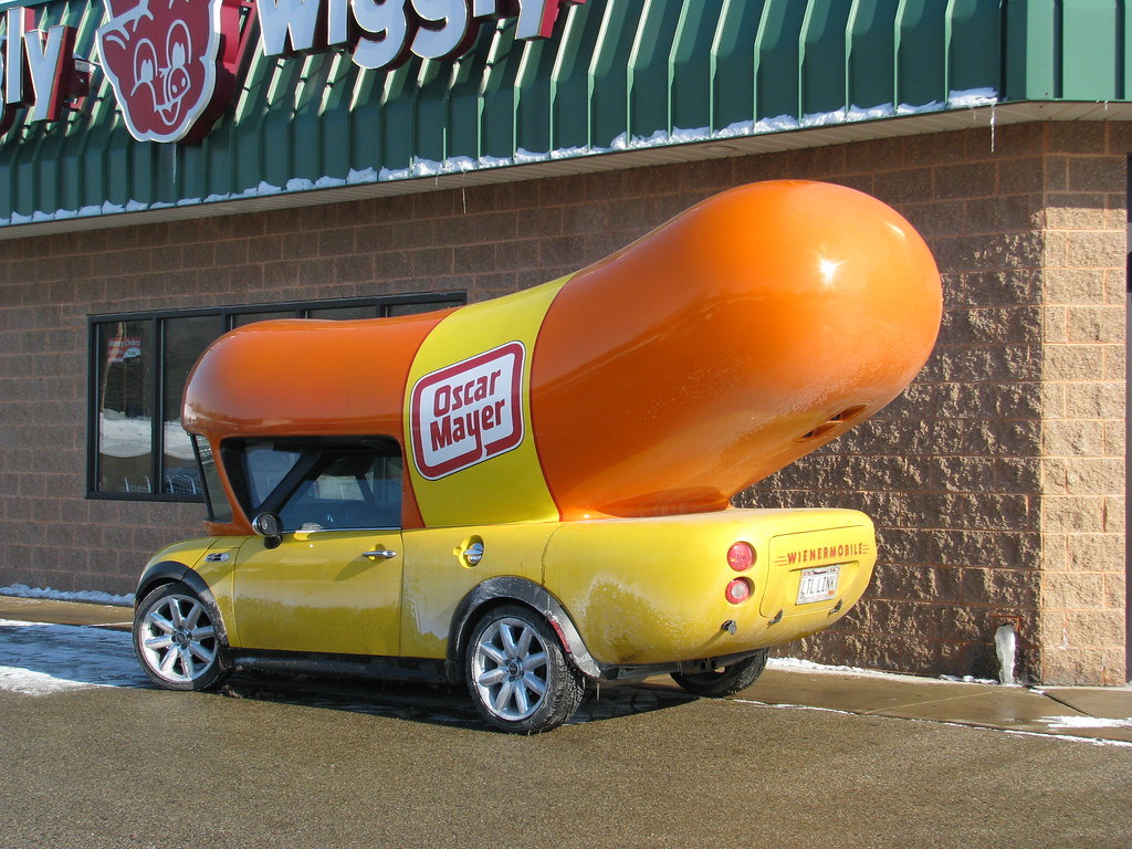 Oscar Mayer Wienermobile based on a MiniCooper S Flickr