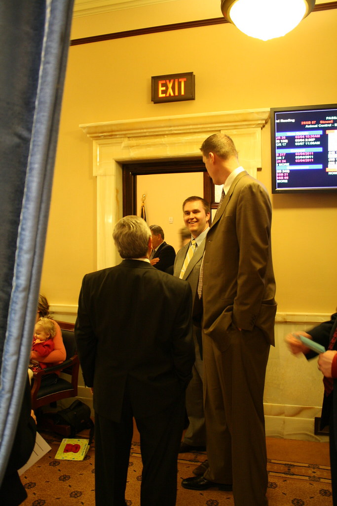 Senator Hinkins and Shawn Bradley Utah Senate Flickr