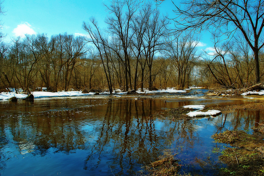 Eau Galle River, swollen with snowmelt Aaron Carlson Flickr