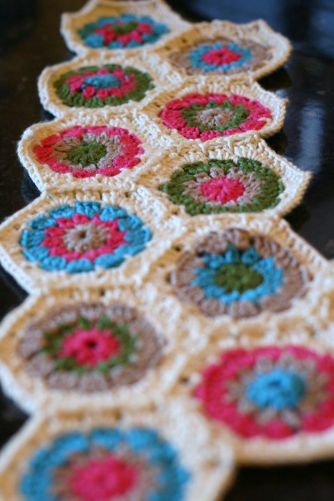 Crochet hexagon throw So far so good! Tracey Chorley Flickr