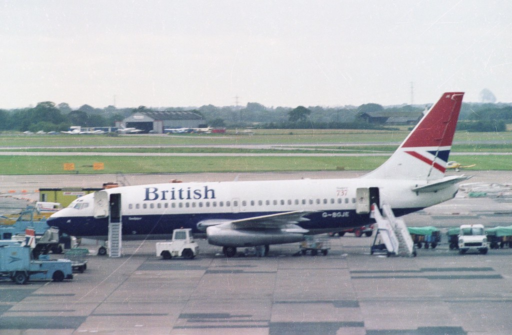 GBGJE Boeing 737236 British Airways, August 1982. Flickr
