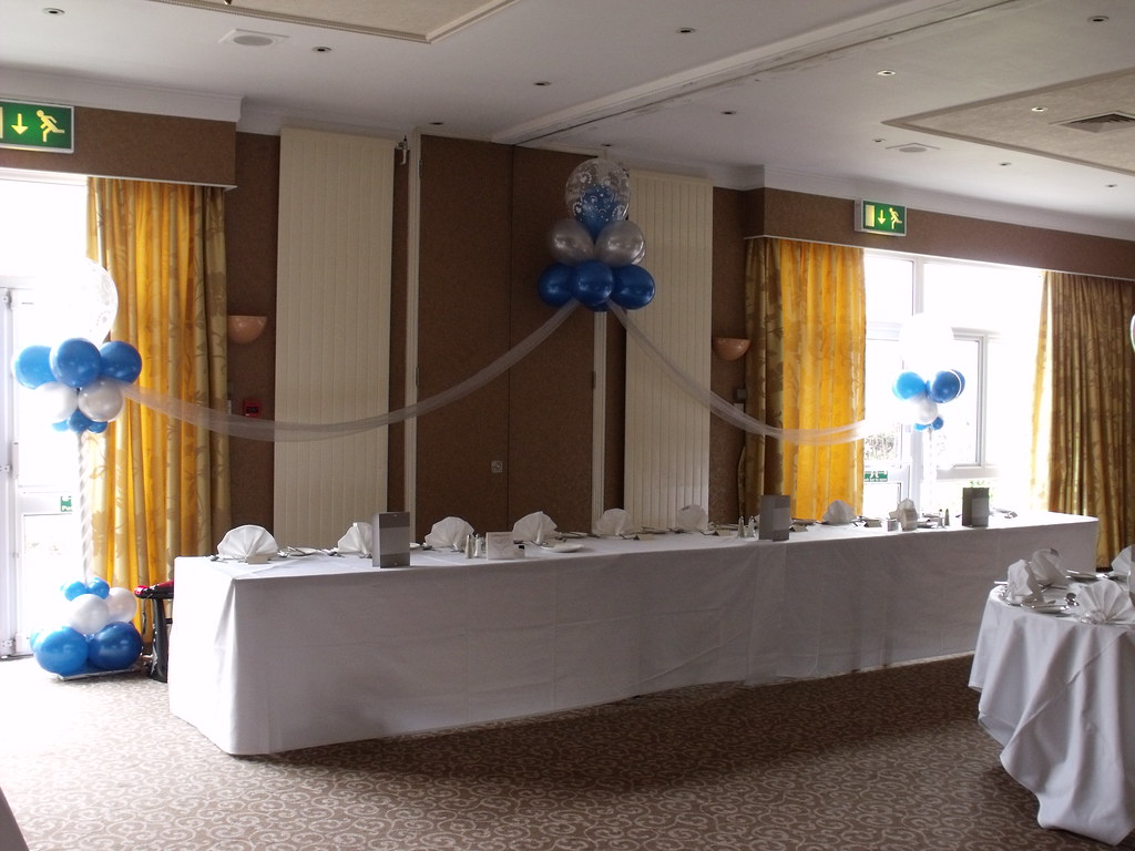 Top table decorations at The Remanda Grange, Bristol a photo on
