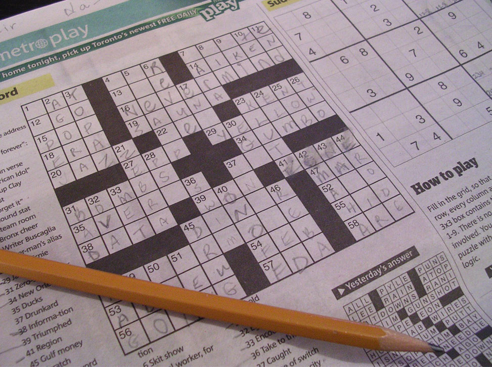 52/365 Current obsession crossword puzzles. I especially … Flickr