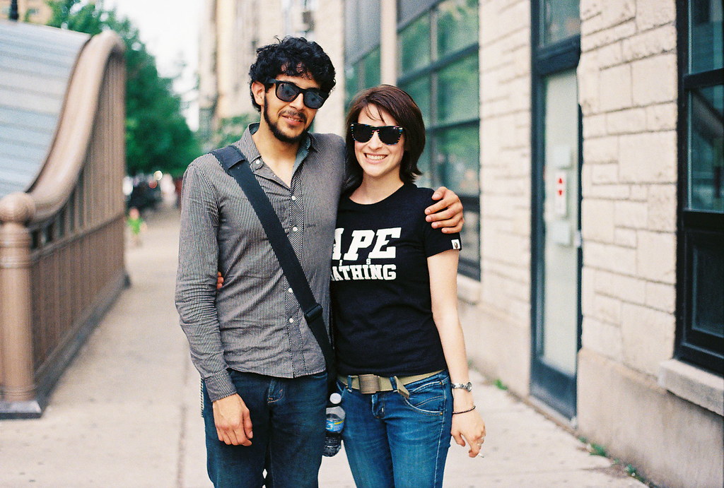 Hipsters, hot chicago day. Film. Olivia Wine Flickr