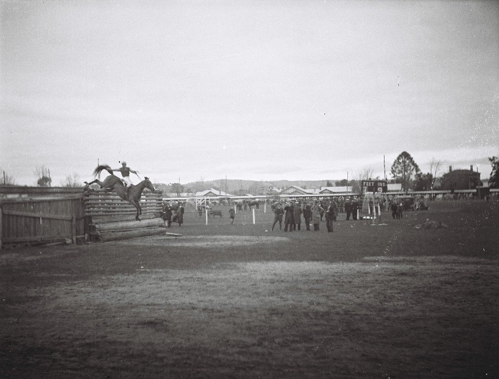 Horse Jump Record attempt Albury Show 1930s (4) Foto Supplies Flickr