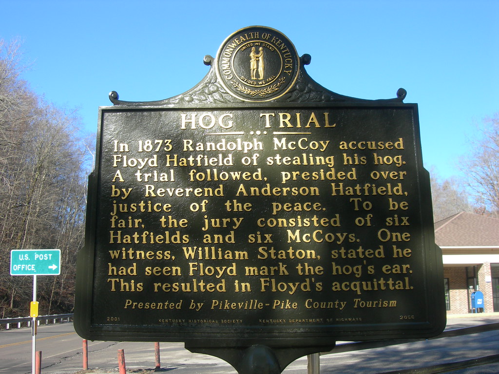 Hog Trial Historic Marker Located at McCarr, Kentucky on t… Flickr