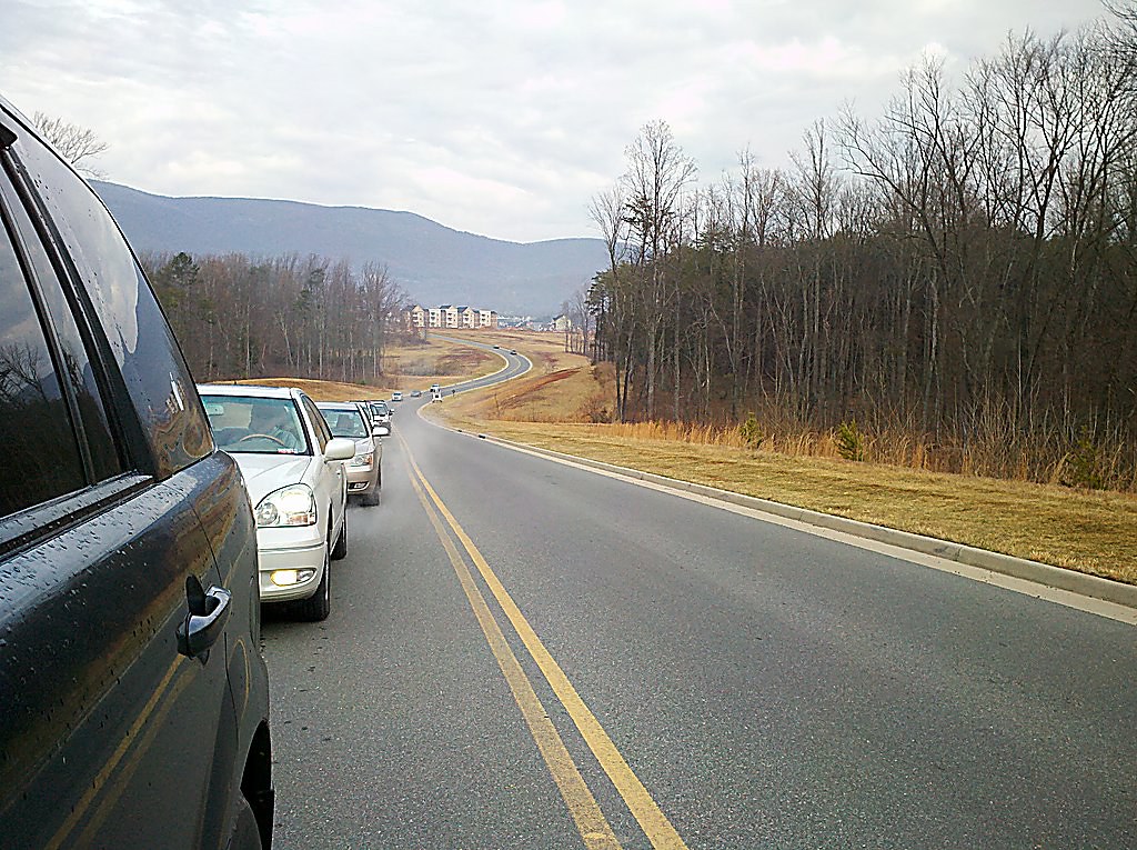 Traffic on Old Trail Drive at 850 am Jim Duncan Flickr