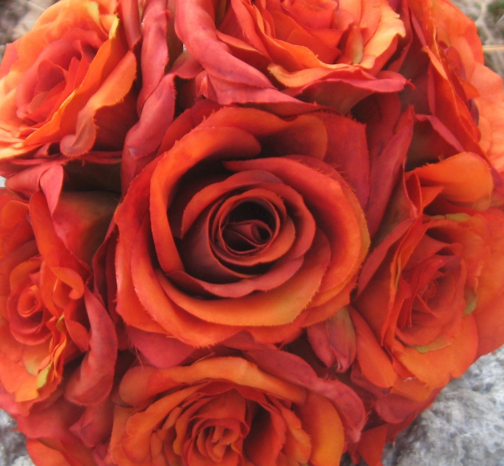 Burnt orange rose bridal bouquet close up Rich burnt orang… Flickr