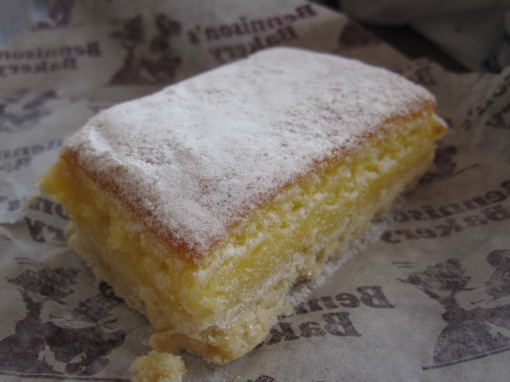 Lemon bar. Bennison's Bakery, Evanston, IL. Triphena Wong Flickr