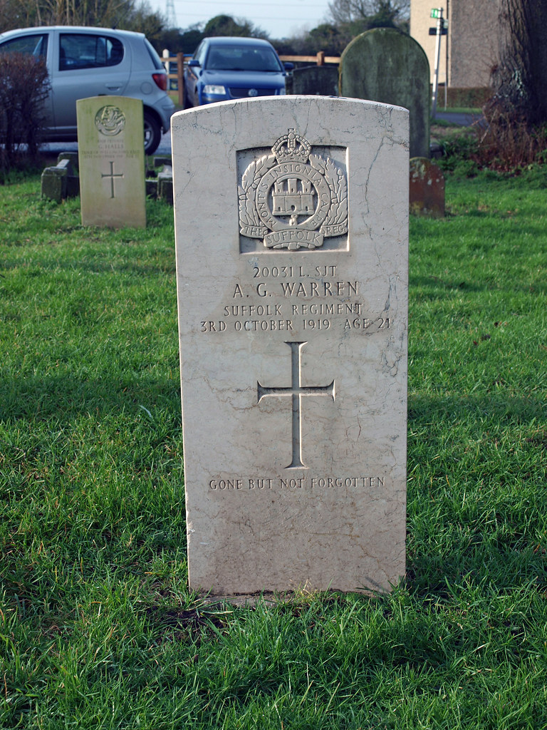 1919 Suffolk Regt AG Warren Burwell, Cambridgeshire stepne… Flickr