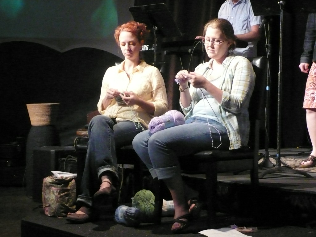 Knitting in church as a sermon illustration Faith Flickr