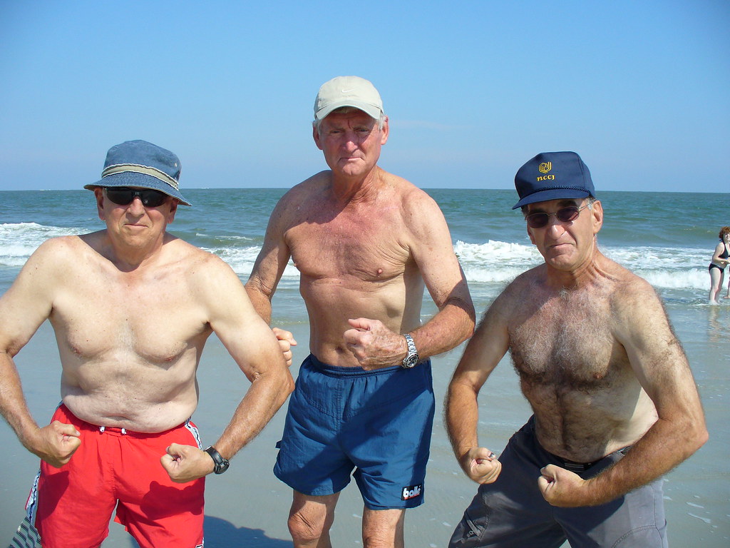 3 old men Posing on Beach | Barry Brown | Flickr