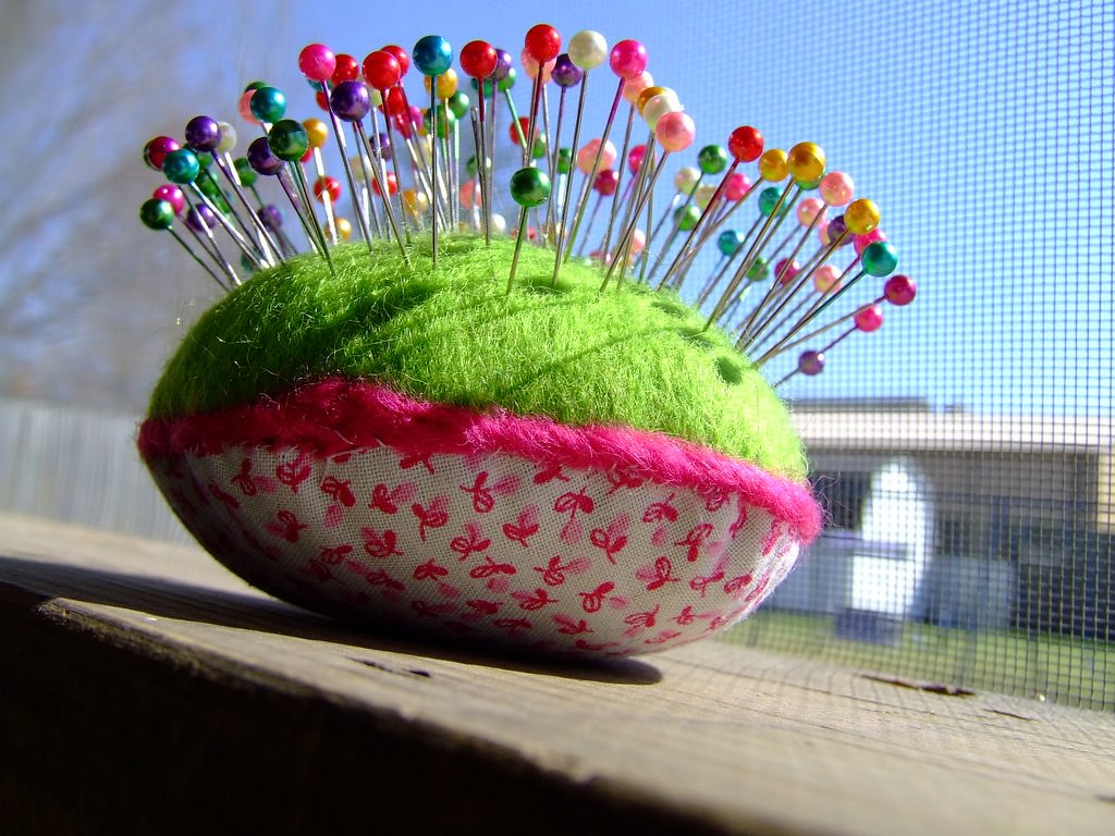 Pincushion Handmade pincushion. Handmade 100 Merino wool … Flickr