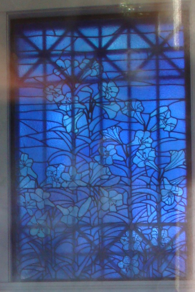 Chapman Hyams stained glass Stained glass window above the… Flickr