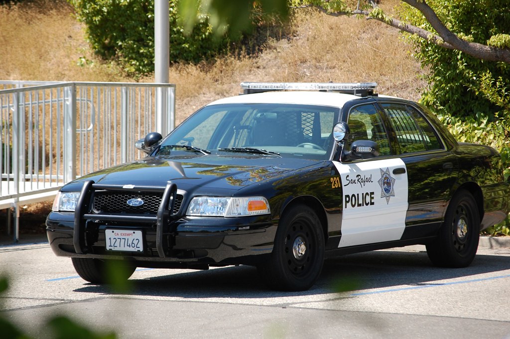 San Rafael Police A police car at city hall. Brian Imagawa Flickr