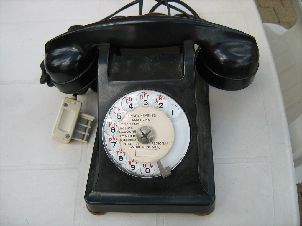 French telephone French telephone from the fifties or sixt… Flickr