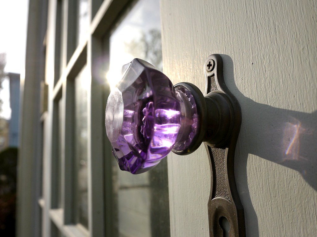 Purple Glass Doorknob Taken in Salem MA, on May 4th with t… Flickr