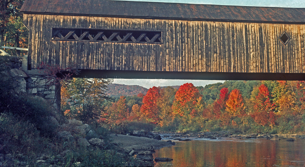 West Dummerston Covered Bridge, Vermont Oct 1969 I took th… Flickr