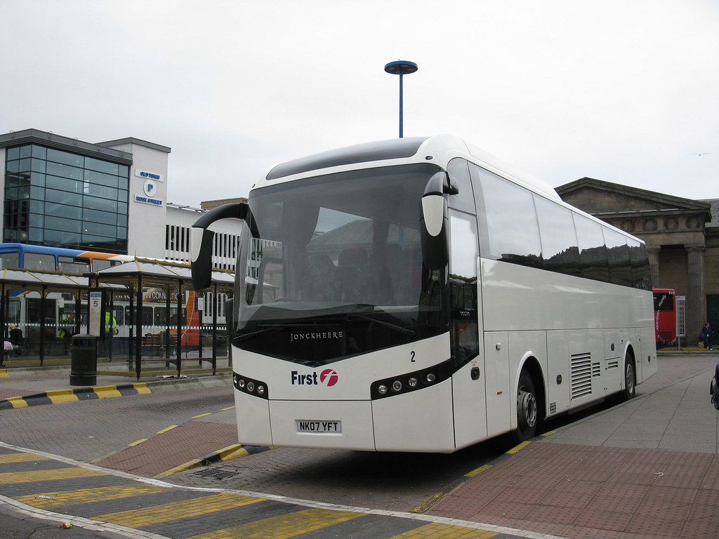 First Aberdeen NK07YFT ibs1 on hire to Megabus dmgbuses Flickr