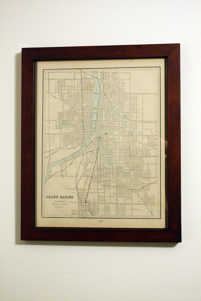 Grand Rapids MI1887 Antique map of Grand Rapids MI from 1… Patrick Richardson Flickr