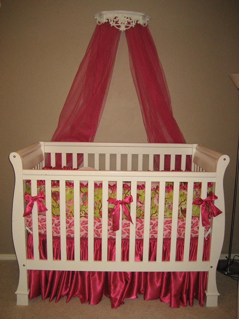 IMG_7218 16 yards of hot pink satin for the bed skirt. Use… Flickr