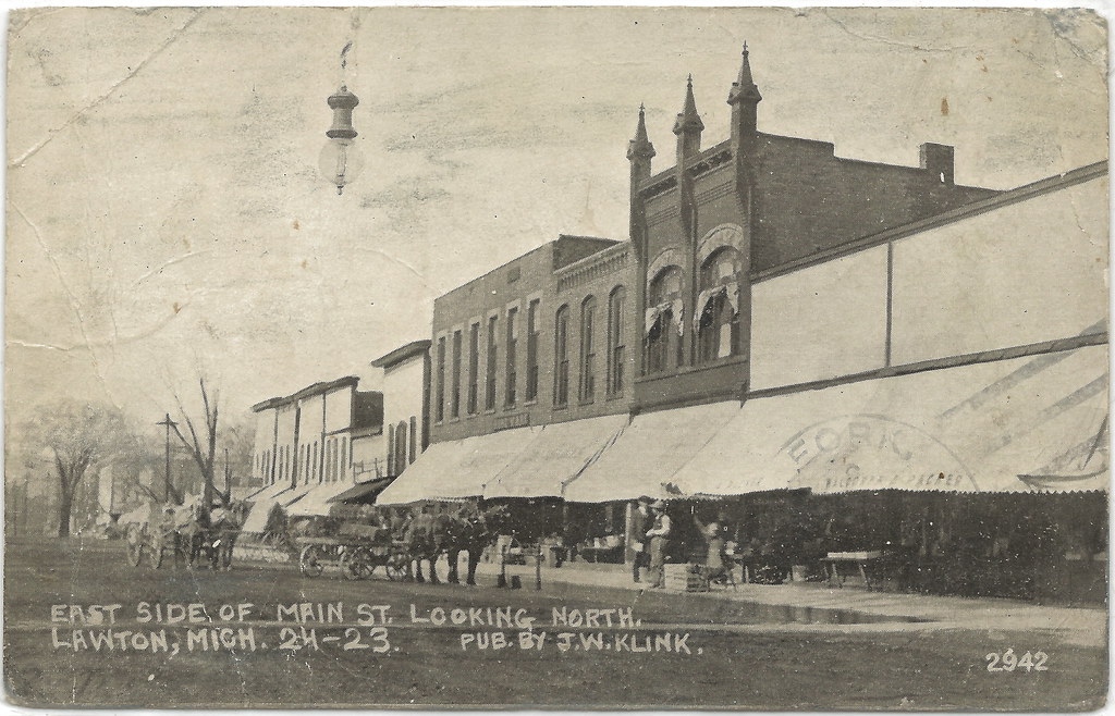 SW Lawton MI Main Street Stores and Businesses looking Nor… Flickr