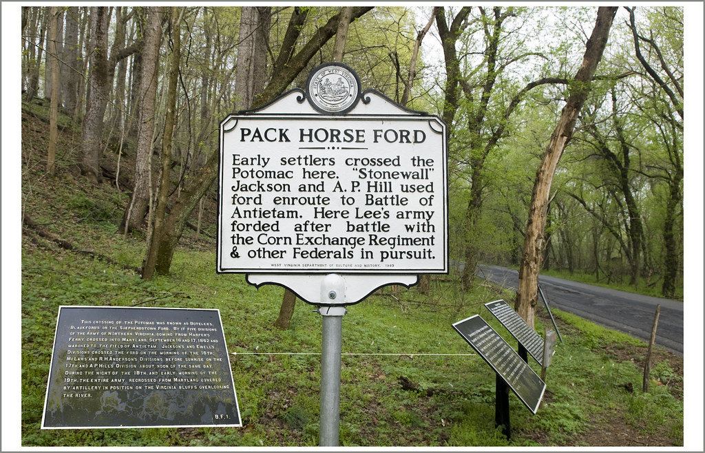 Pack Horse Ford Antietam (MD) Battlefield Signs on the … Flickr