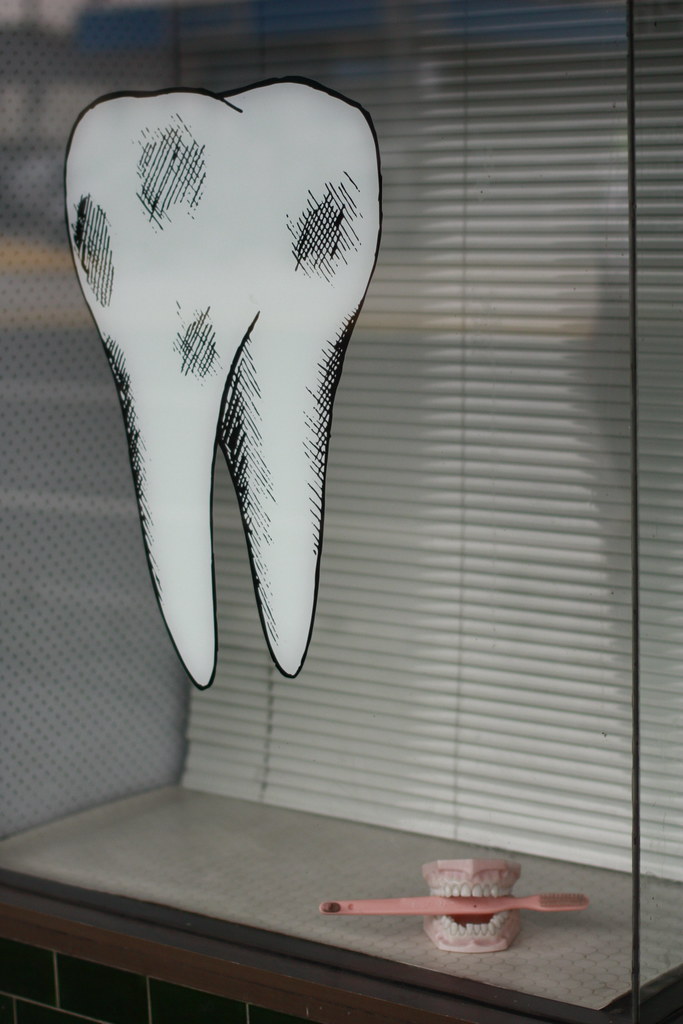 dentist's window display Louisa Billeter Flickr