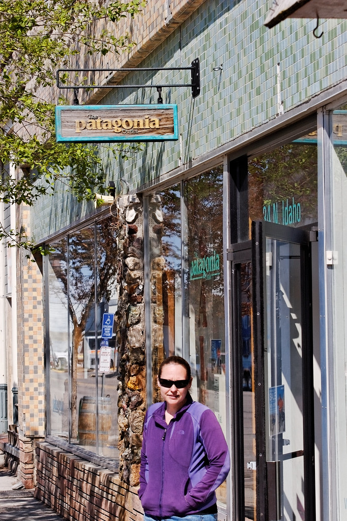 Shopper Outside the Patagonia Outlet Store, Dillon, MT Flickr