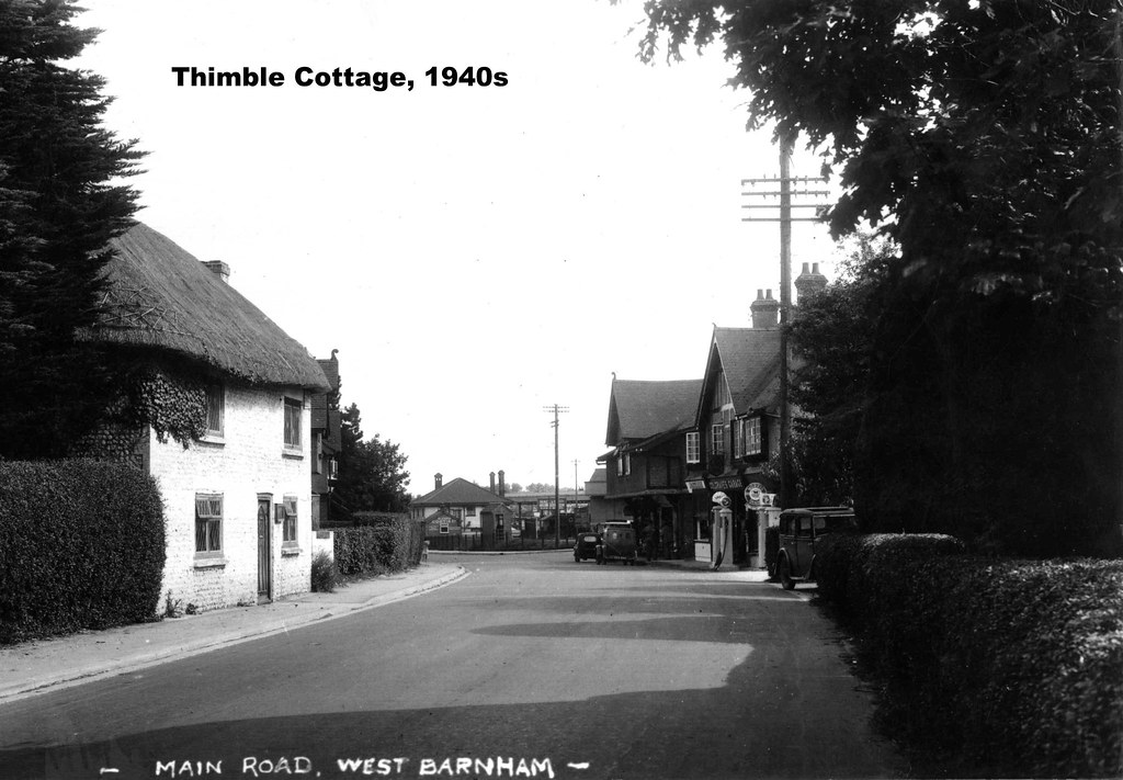 No 15 Barnham Road shops, station, garage pre 1947 EP Flickr