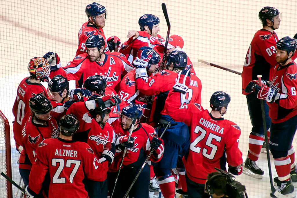 Capitals Celebrate Another Playoff Win WASHINGTON, DC Ma… Flickr