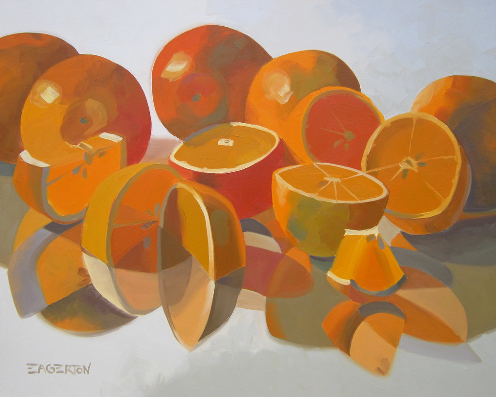 "Pure Orange" 24x30 sold Orange oil painting on canvas Flickr