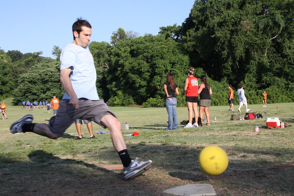 Kick Ball 6/30 Team kick in a box I had several focusing i… Flickr