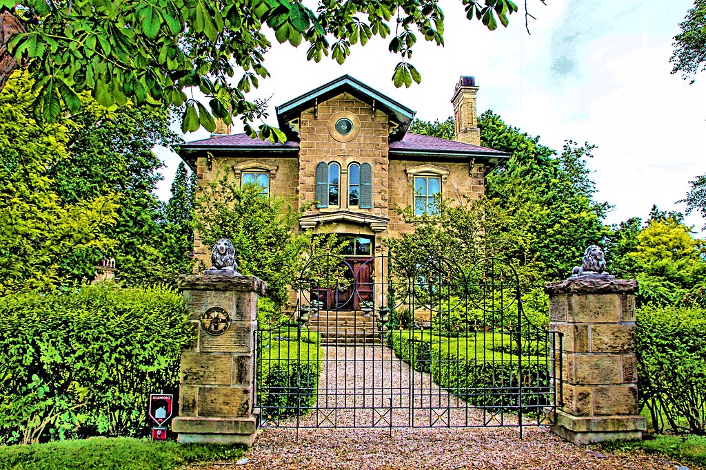 Elora Ontario Canada Rosemount Cottage Historical Building a