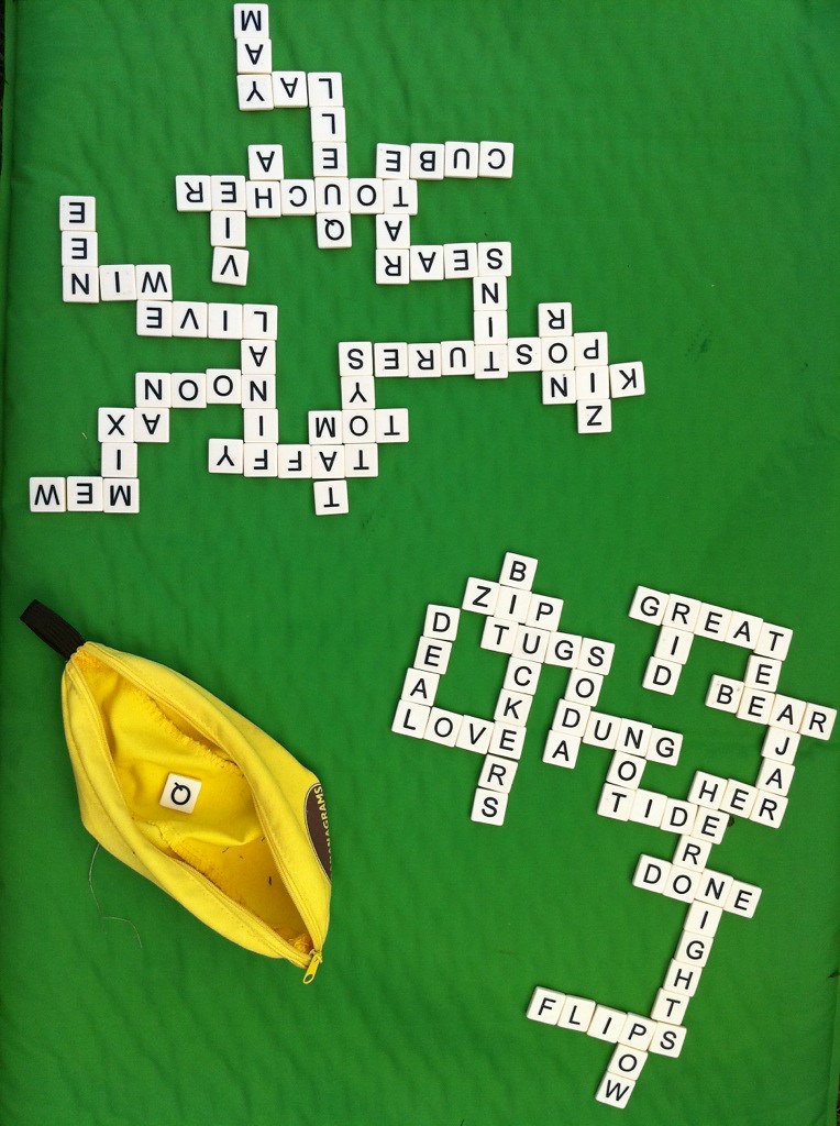 bananagrams I like how we both ended up with "zip" (my wor… Flickr