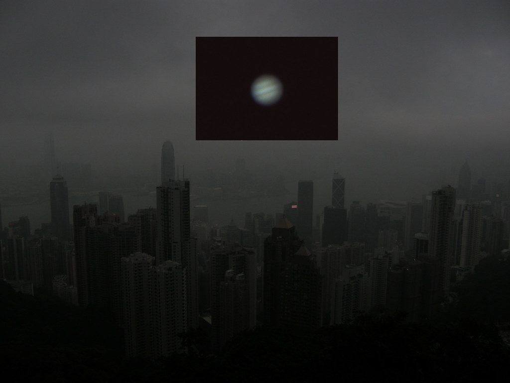 Jupiter rising over Hong Kong CEL ESTICA Flickr