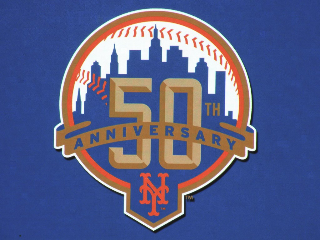 Mets 50th Anniversary Logo on the Jumbotron Citi Field, Fl… Flickr