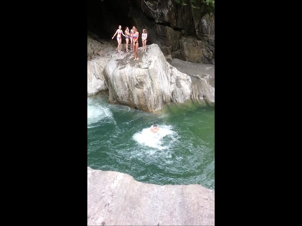 Warren falls jumping Vermont Camping Weekend July 2013 Dave Flickr