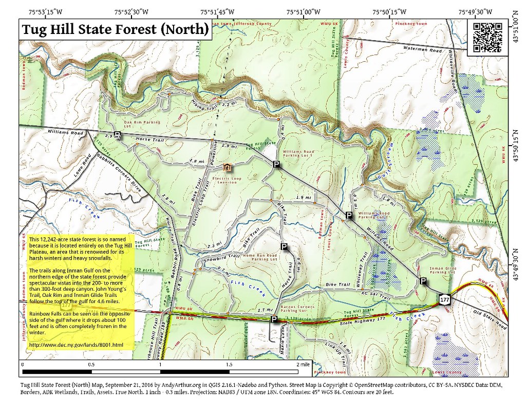 Tug Hill State Forest (North) Download or print this map … Flickr