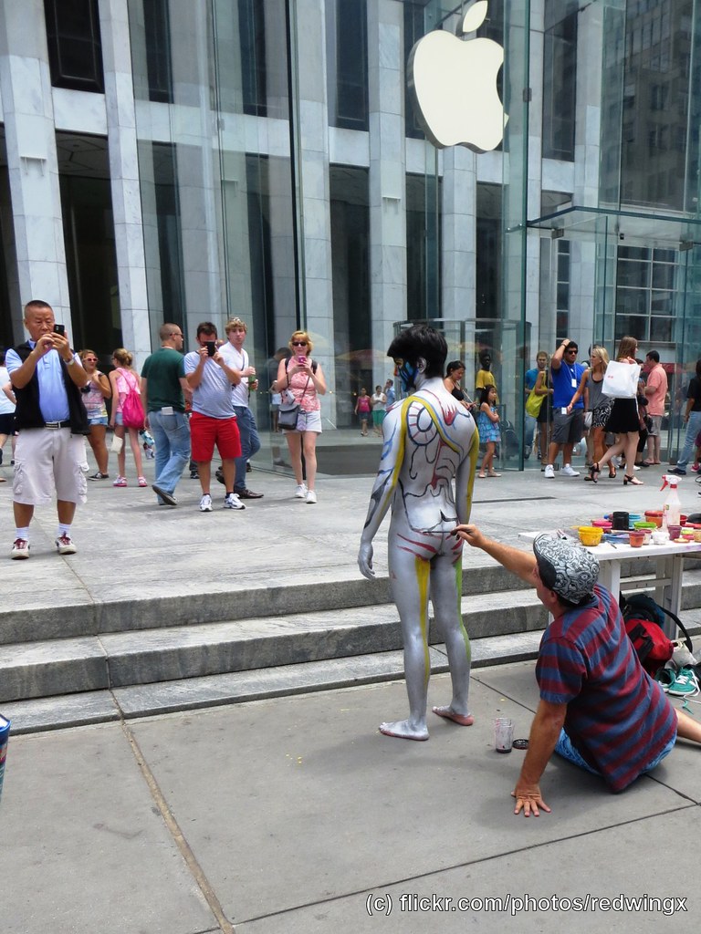 44 July 21, 2013 Andy Golub body painting near 5th Ave an… Flickr