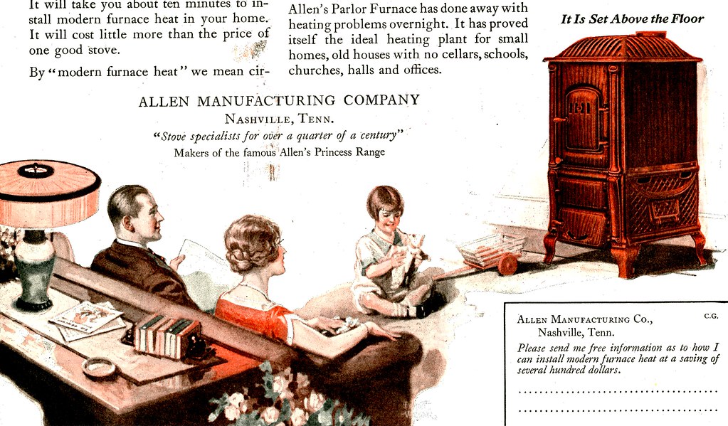 Allen's Parlor Furnace October 1925 Country Gentleman. Flickr