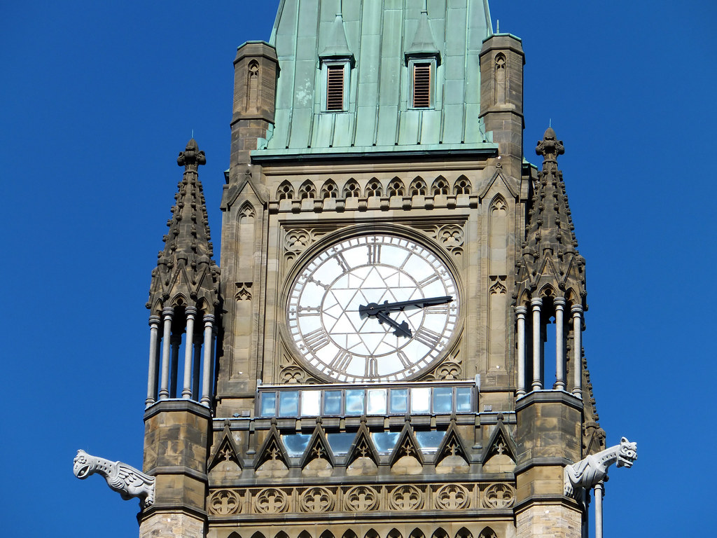 Peace Tower clock (Parliament Hill) (Ottawa) Joe Flickr