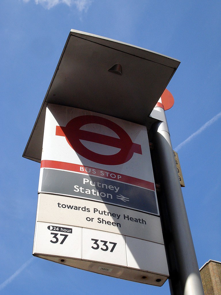 Putney Station bus stop The writeup. Kake Flickr