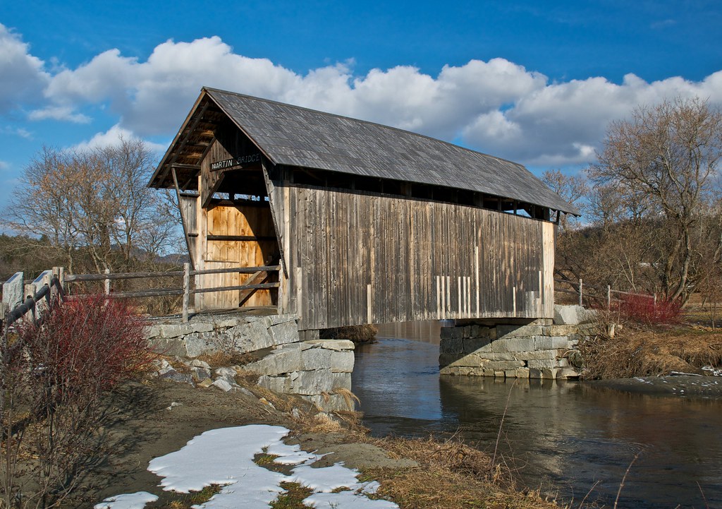 Martin Covered Bridge Marshfield, Vermont, USA Unlike most… Flickr