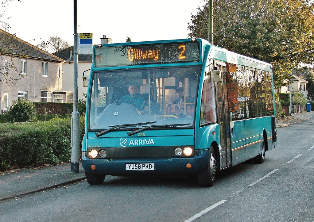 Arriva 2499 (YJ58 PKD) in Wigginton Road, Tamworth on rout… Flickr