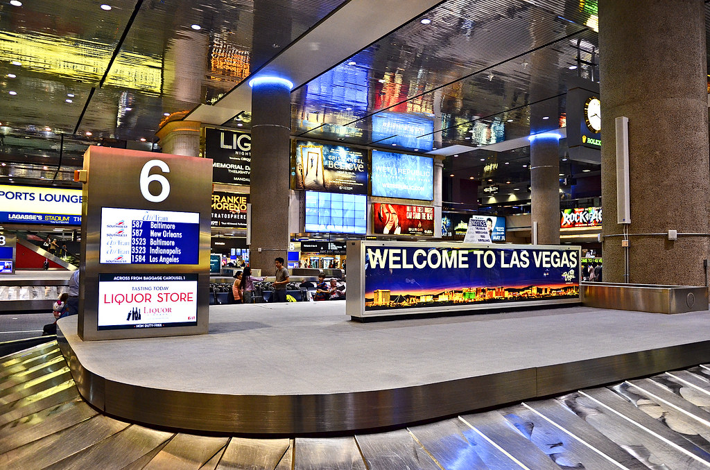 McCarran International Airport Our flight Southwest 587